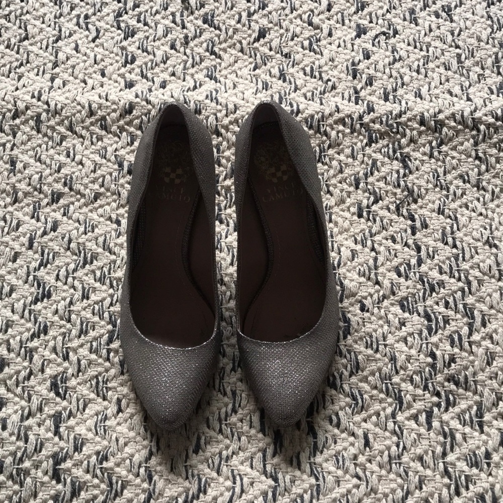 Vince Camuto Silver Heels